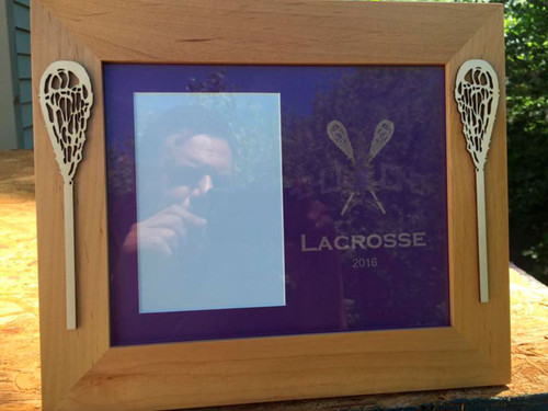 8" X 10" Haudenosaunee Lacrosse Frame with 2 Sticks 8" X 10" Haudenosaunee Lacrosse Frame with 2 Sticks