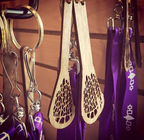 Custom Engraved Mini Lacrosse Stick Key Chain Custom Engraved Mini Lacrosse Stick Key Chain