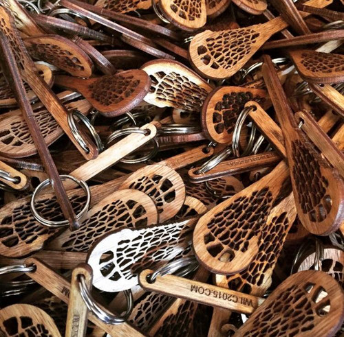 Custom Engraved Mini Lacrosse Stick Key Chain Custom Engraved Mini Lacrosse Stick Key Chain