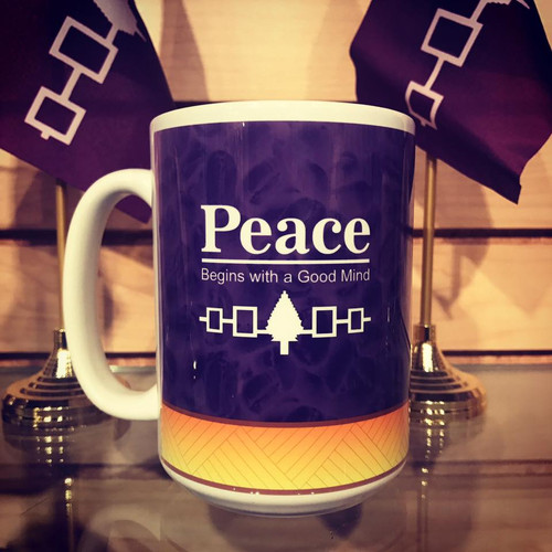 15 oz. Peace...Begins with a Good Mind Ceramic Mug 15 oz. Peace...Begins with a Good Mind Ceramic Mug
