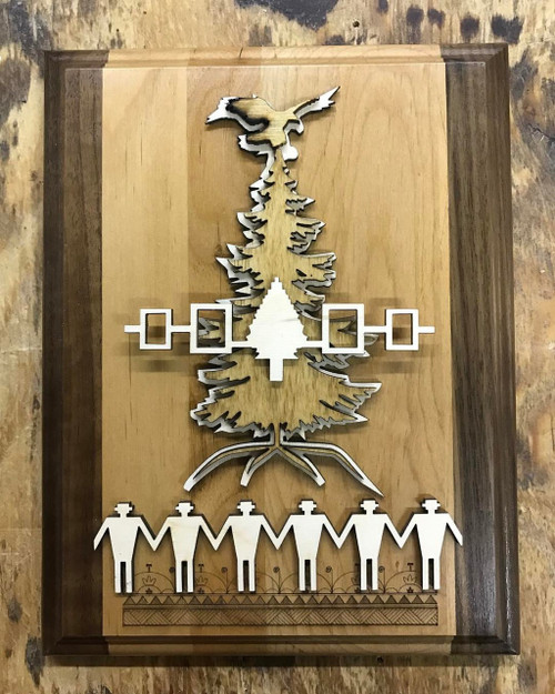 7" X 9" Haudenosaunee Tree of Peace Plaque 7" X 9" Haudenosaunee Tree of Peace Plaque