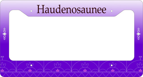 Purple Skydome License Plate Frame Purple Skydome License Plate Frame
