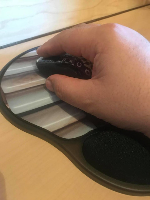 Ergonomic Mouse Pad with Wampum Design Ergonomic Mouse Pad with Wampum Design