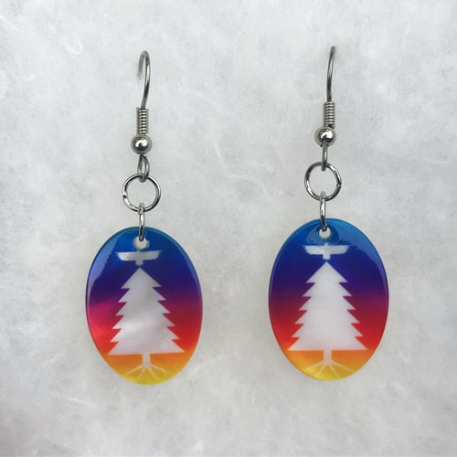 Tree of Peace Mother-of-Pearl Shell Earrings Tree of Peace Mother-of-Pearl Shell Earrings
