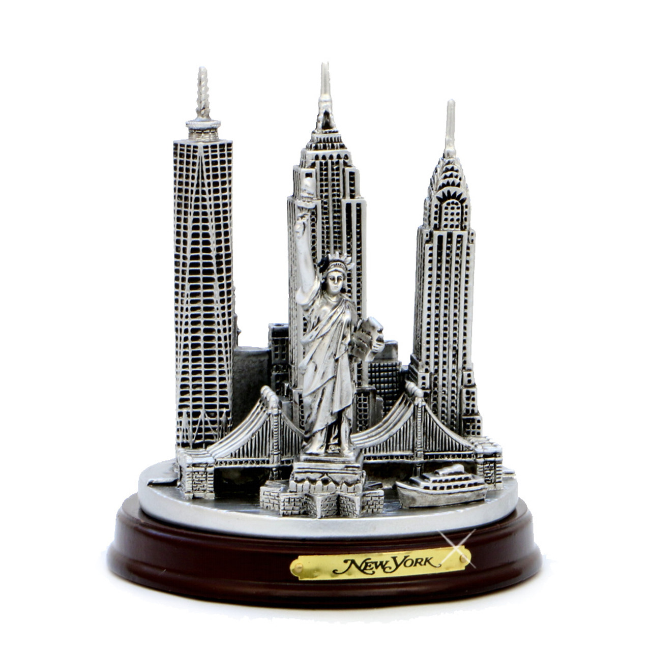 4.5" Round New York City Model Replica Souvenirs