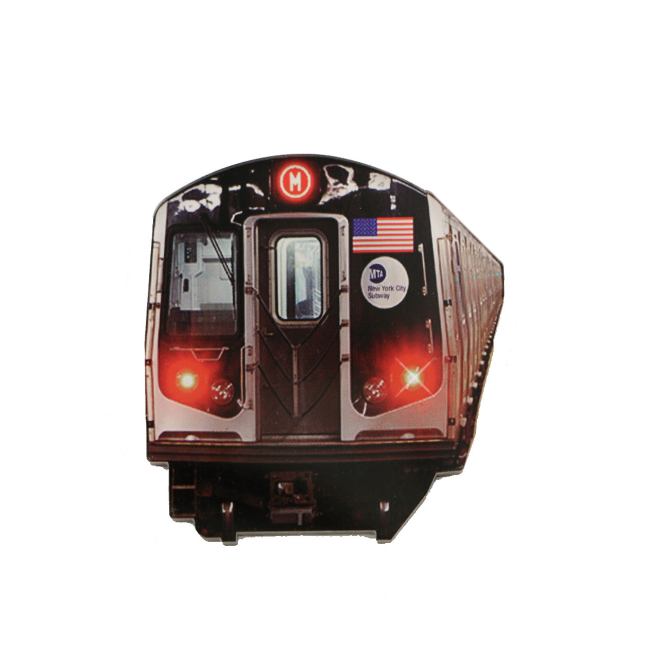 new york city subway car acrylic magnet christmas ships seattle