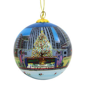 Rockefeller Center Christmas Tree Glass Ball Ornament Rockefeller Center Christmas Tree Glass Ball Ornament