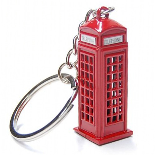 London Phone Booth Keychains, key ring