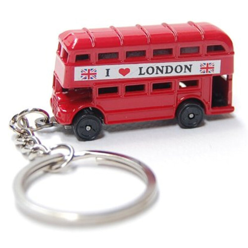 london double decker bus keychain, keyring