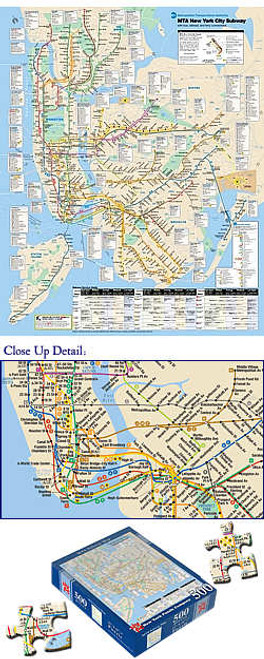 new york city subway map puzzle