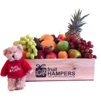 Hugs & Kisses Message Bear Gift Hugs & Kisses Message Bear Gift