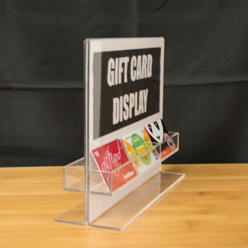 Acrylic Gift Card Holder and Sign Display 11"w x 8.5"h