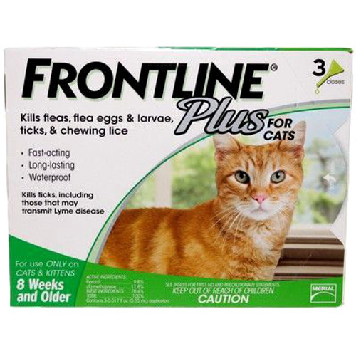 Frontline Plus for Cats - 3 Pack