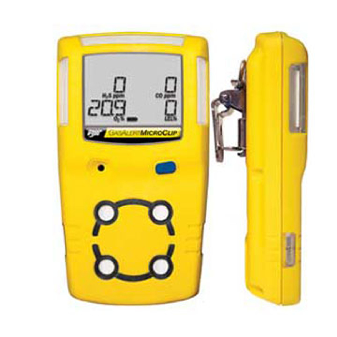 BW MCXL-XWHM-B-NA MicroClip XL 4-Gas Detector O2, LEL, H2S, CO