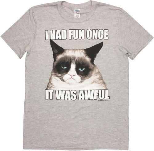 Grumpy Cat No T Shirt Sheer