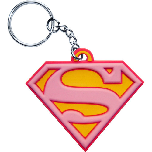 Supergirl Enamel Shield Logo Necklace