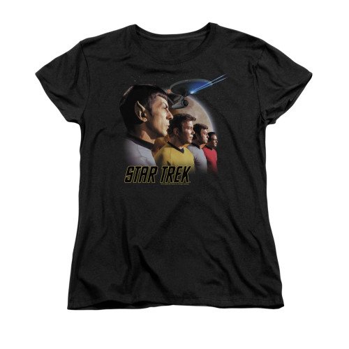 Star Trek Classic Lineup Ladies T Shirt Star Trek Classic Lineup Ladies T Shirt