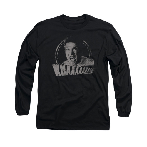 Star Trek Khan Distressed Long Sleeve T Shirt Star Trek Khan Distressed Long Sleeve T Shirt