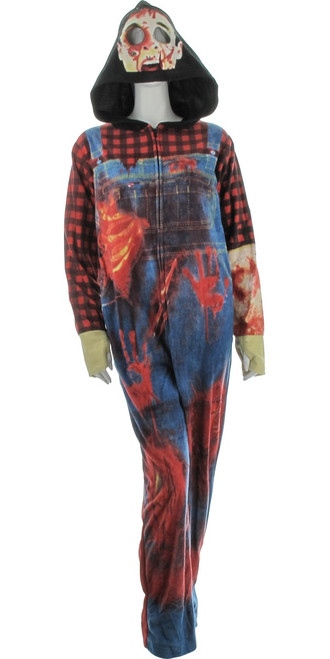 Zombies Costume Hooded Union Suit Zombies Costume Hooded Union Suit