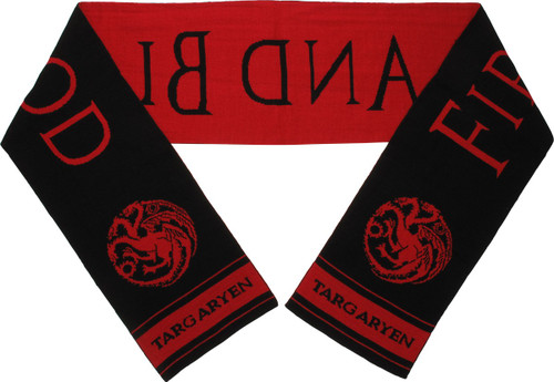 Game of Thrones Targaryen Fire and Blood Scarf Game of Thrones Targaryen Fire and Blood Scarf