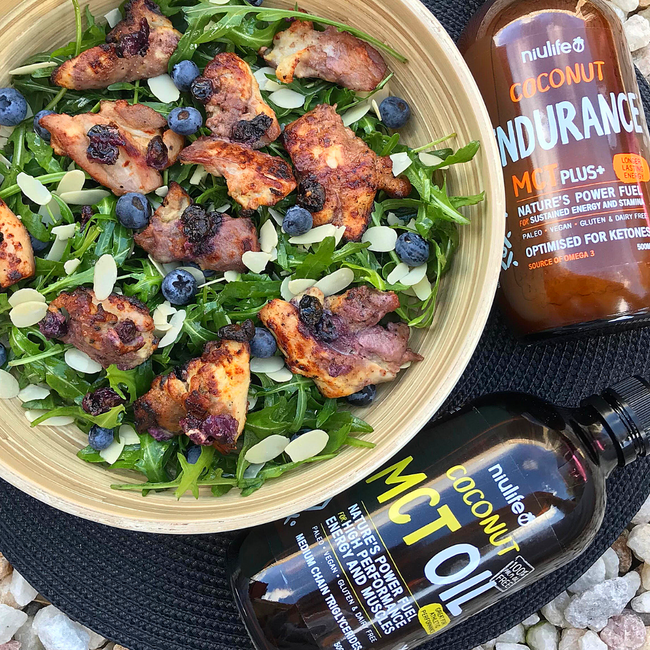 Coconut & Blueberry Chicken Salad