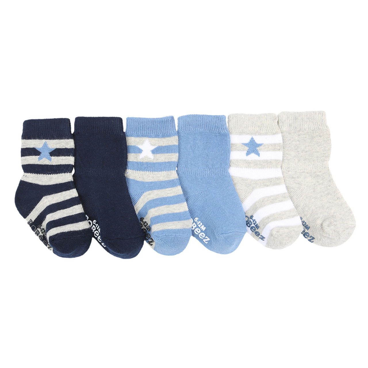 Rugby Star Baby Socks, 6 Pack | Robeez