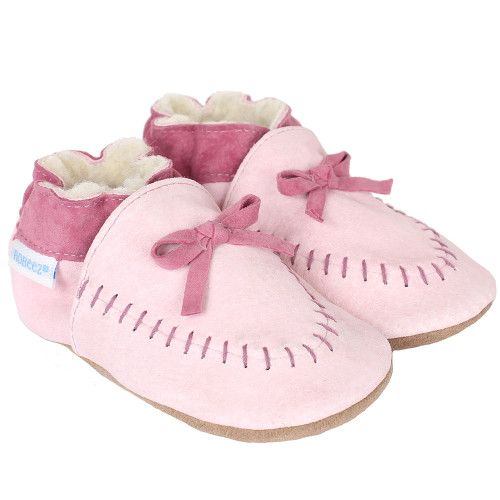 Pink Moccasin Baby Shoes Pink Moccasin Baby Shoes