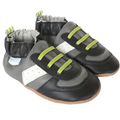 Grey Trendy Trainer | Soft Soles | Baby Shoes | Robeez