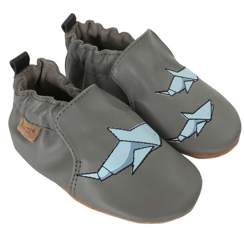 Robeez Shark-tastic Soft Soles - Angle Robeez Shark-tastic Soft Soles - Angle