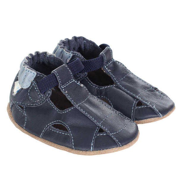 Fisherman Sandal Navy | Soft Soles | Baby Shoes | Robeez