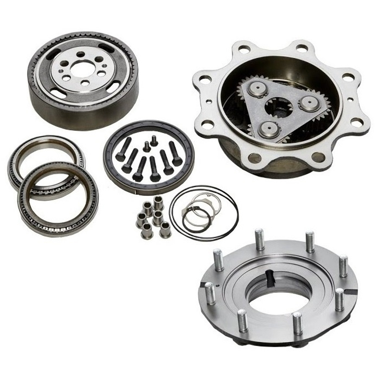 Case 580L, 580M, 580 Super L, 580 Super M Front Axle Parts Four Wheel