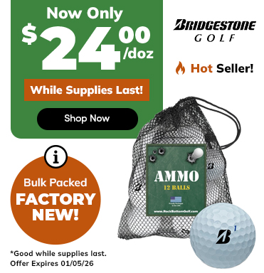 FLASH SALE ⚡ Bridgestone Tour B Golf Balls NOW ONLY $24/doz! Shop Now!