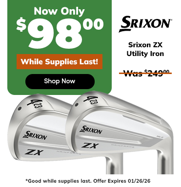 FLASH SALE ⚡ Srixon ZX MKII Utility Iron NOW ONLY $98! Shop Now!