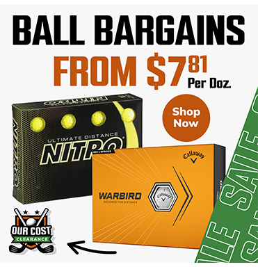 Our Cost Golf Ball Deals Starting At ONLY $7.81/doz! Shop Now!