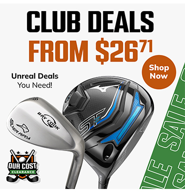 Our Cost Golf Clubs Starting At ONLY $26.71! Shop Now!