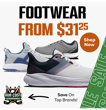 Our Cost Golf Shoe And Footwear Deals Starting At ONLY $29.50! Shop Now!