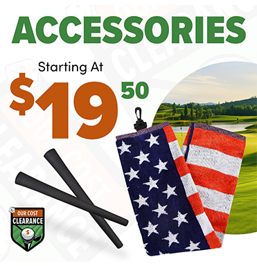 Our Cost Golf Accessories Starting At $19.50! Shop Now!