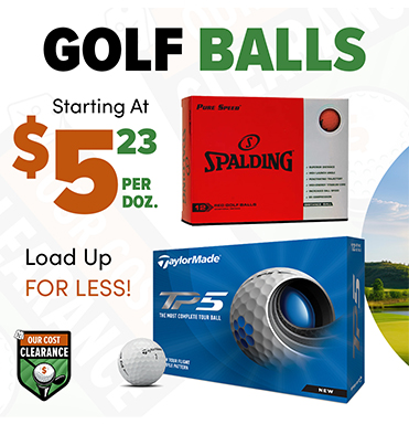 Our Cost Golf Balls Starting At $5.23/Doz! Shop Now!