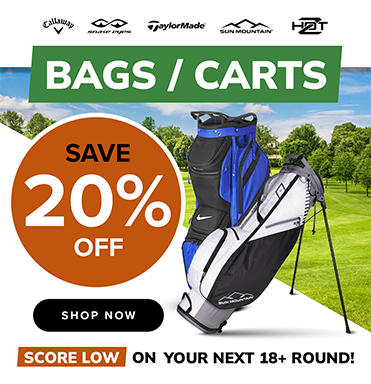 20% Off Golf Bags And Carts! Shop Now!