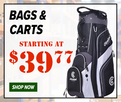 Weekende Warehouse Sale! Golf Bags and Golf Carts at $39.77! Shop Now! Shop Now!