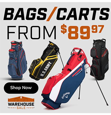 Warehouse Sale! Huge Our Cost Deals On Golf Bags! Shop Now!