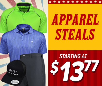 Golf Tent Sale! Apparel Steals Starting At $13.77! Shop Now!