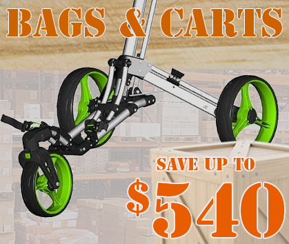 Save up to $540 On Golf Bags And Golf Carts! Shop Now! 