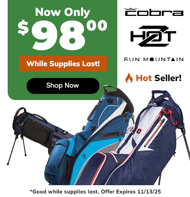FLASH SALE ⚡ Select Name Brand Golf Bags NOW ONLY $98! Shop Now!