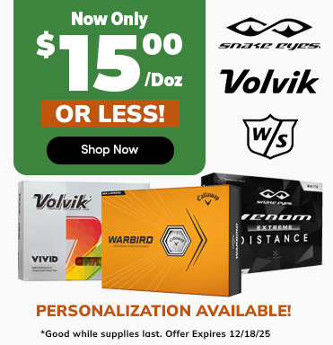 FLASH SALE ⚡ Premium Golf Balls NOW ONLY $15/Doz Or Less! Shop Now!