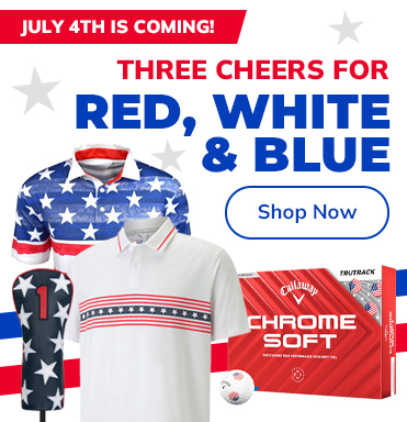The 4th Of July Is Coming! Get Your Red, White, And Blue Golf Gear Now! Shop Now!
