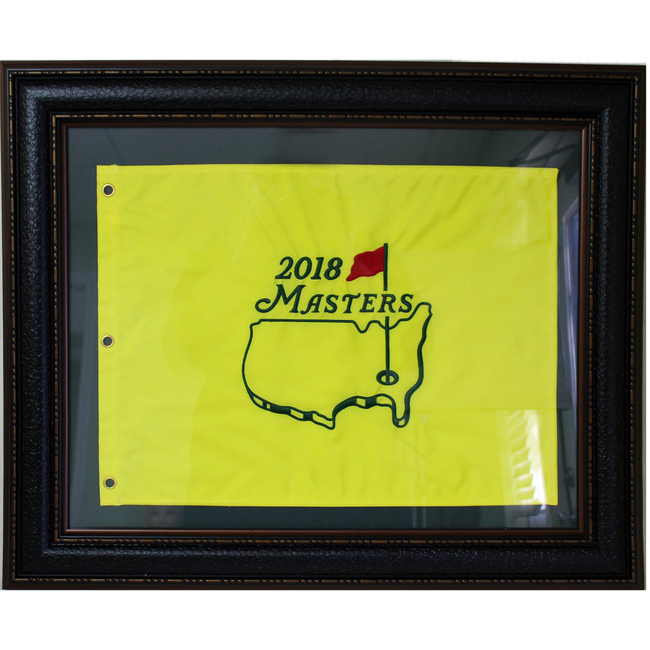 2018 Masters Pin Flag - Framed