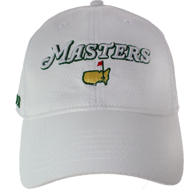 2018 Masters White Performance Tech Side Dated Hat