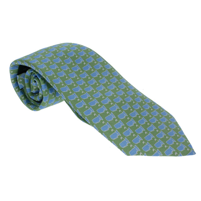 Masters Youth Boys Tie - Lime & Light Blue