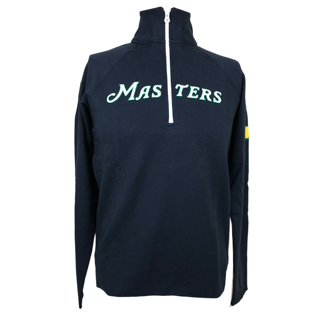 Masters 47 Brand Script Masters 1/4 Zip Cotton Jacket - Navy